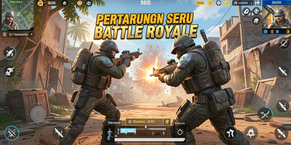Tampilan gameplay <strong>88ID</strong> yang seru dengan pertarungan strategis.