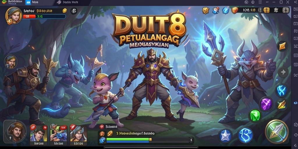 Tampilan gameplay DUIT8 yang menakjubkan dalam dunia MMORPG.