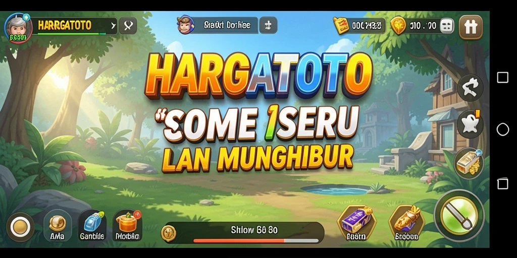 Tampilan gameplay HARGATOTO yang adiktif dan menarik.