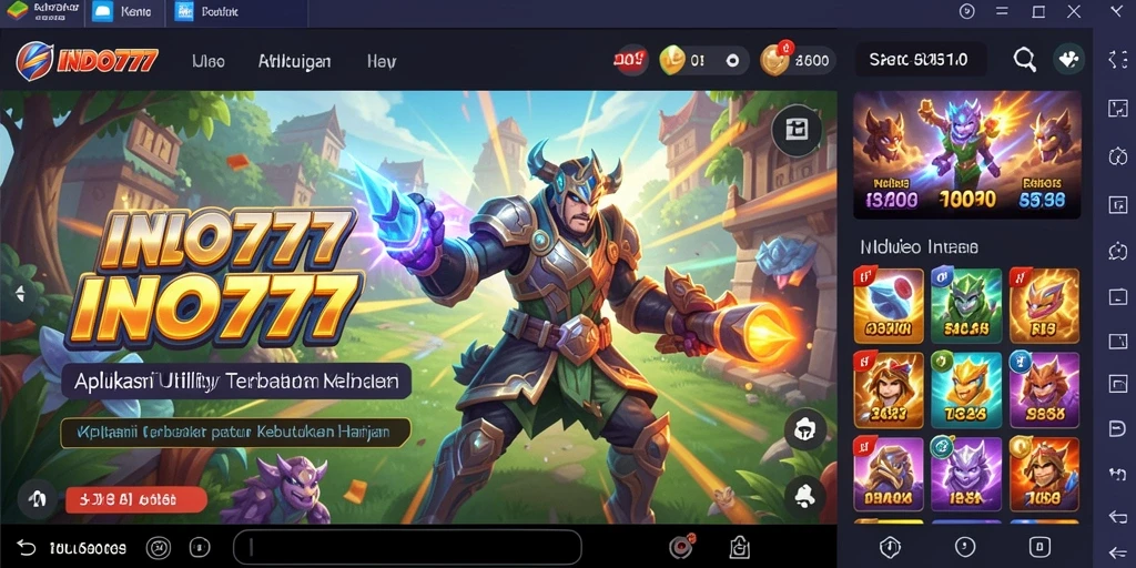 Tampilan aplikasi INDO777 yang intuitif dan user-friendly.