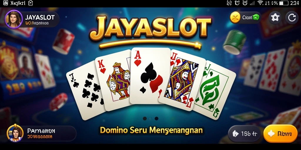 Tampilan menarik dari gameplay domino di JAYASLOT.