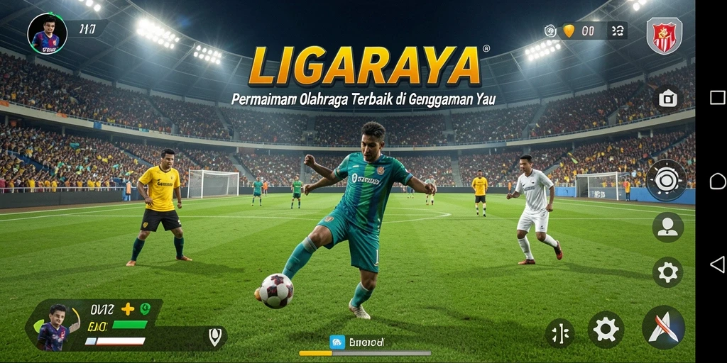 Gameplay seru dan menantang dalam LIGARAYA.