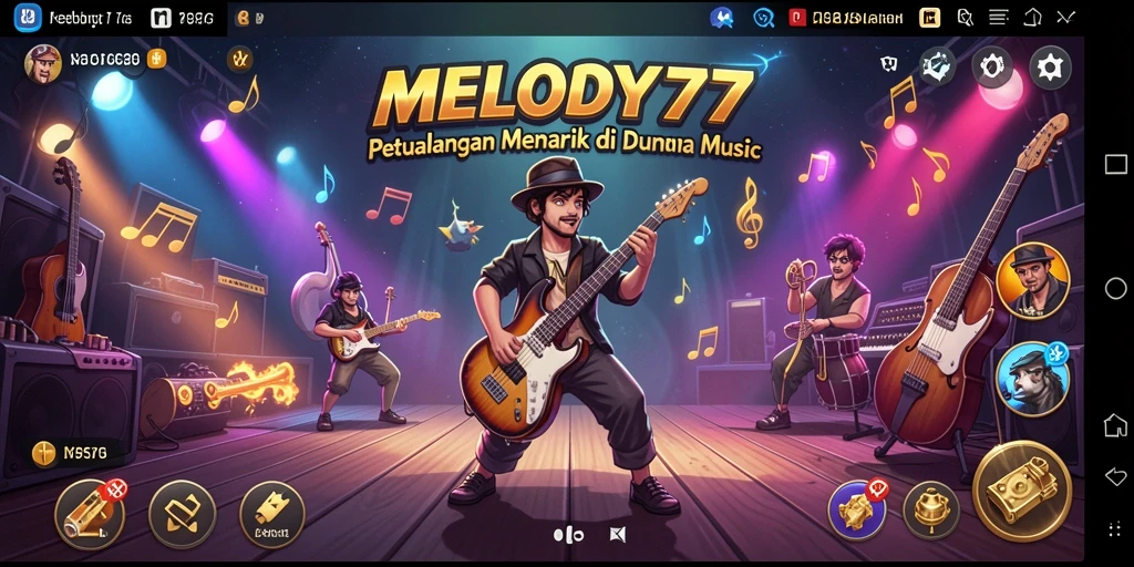 Gameplay petualangan seru dalam dunia musik yang penuh warna.