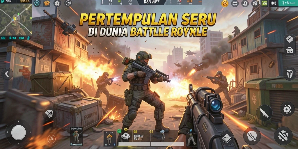 Tampilan gameplay seru dalam RSNVIP7 Battle Royale.