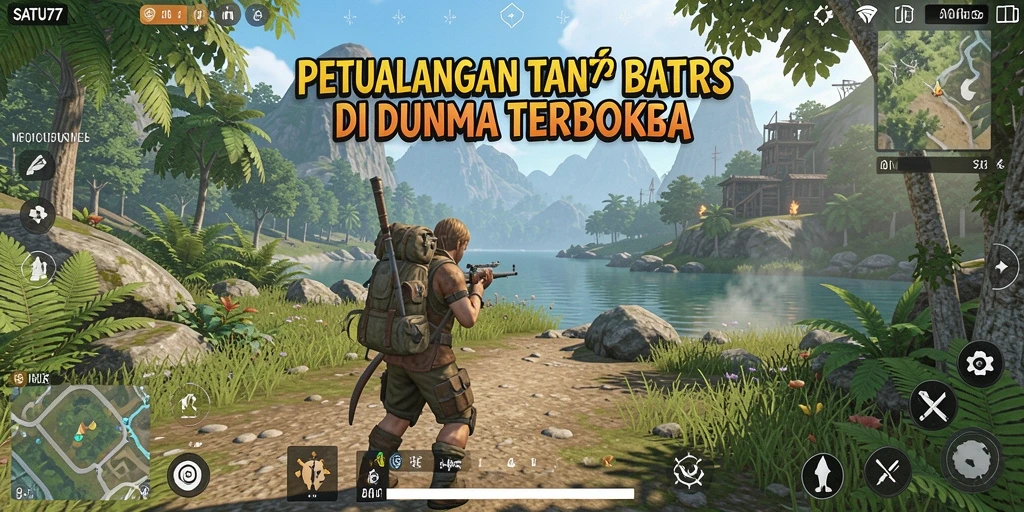 Tampilan menakjubkan dari dunia terbuka SATU77.