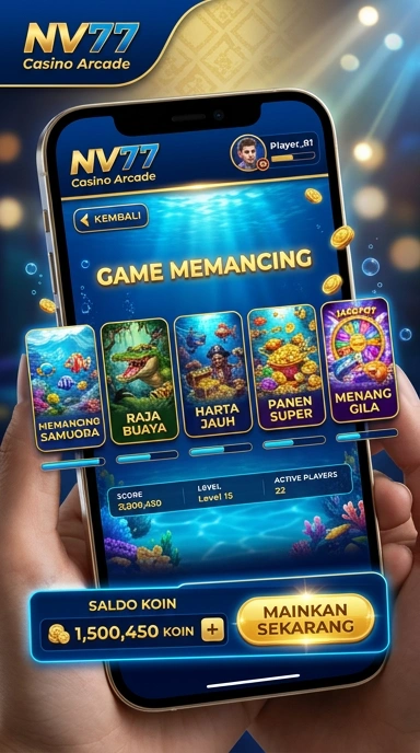 Antarmuka sederhana nv77 yang memudahkan navigasi.